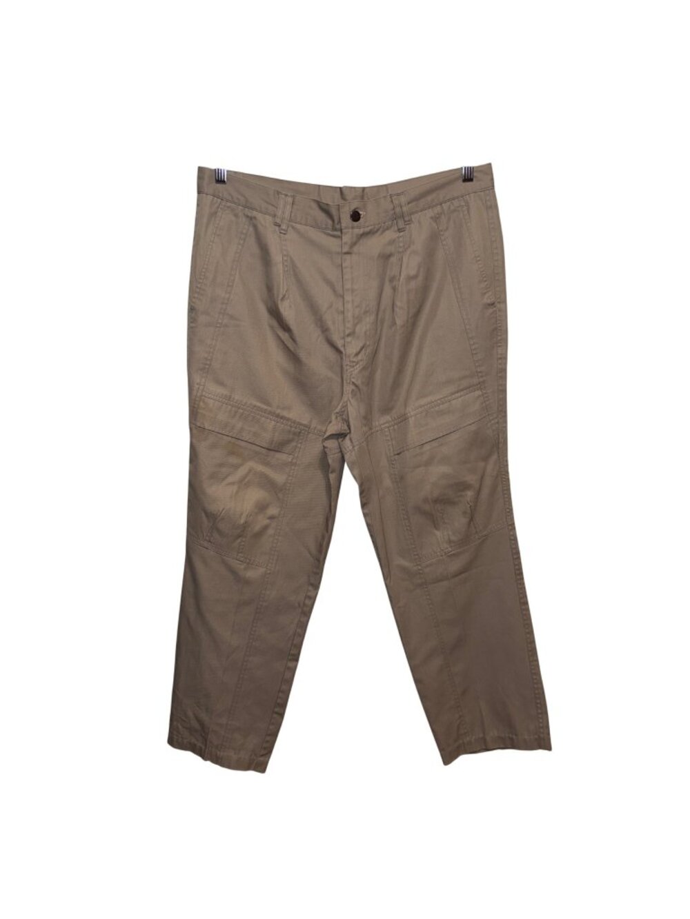 Priority Male Mens Beige Cargo Pants Size 38 Cotton Blend Durable Workwear